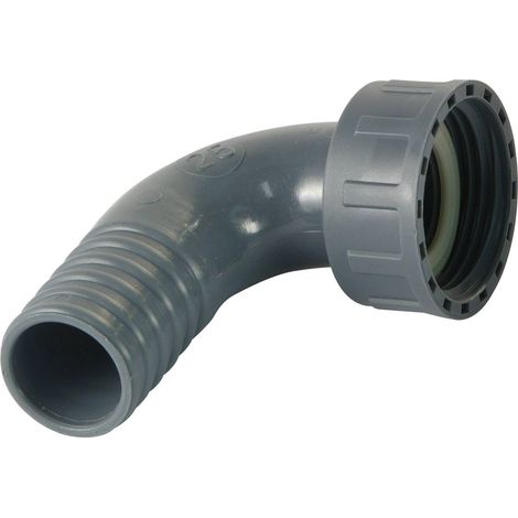 Renson – Coude 90° cannelé femelle 1''1/2 x 40 – Raccord PE en polypropylène – Filetage pas du GAZ – Pression de travail 6 bar à 20°C