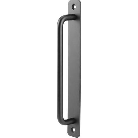 Poignée de Porte Coulissante Fine en Alliage d’Aluminium Noir pour Porte de Grange, Placard et Garage – Design Lisse et Durable (1/5)