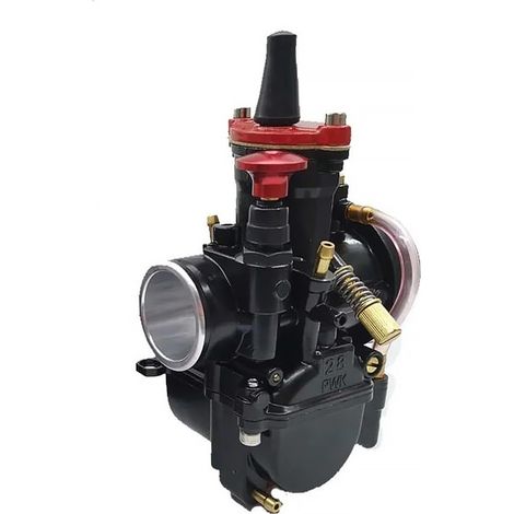 Carburateur PWK 28 mm, pour moto 75cc, 80cc, 100cc, 125cc, motocross, quad, dirt bike, noir (1/4)