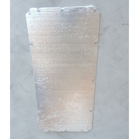 Plaque de montage acier galva 160x360x1.5mm pleine pour coffret CUBO O et C