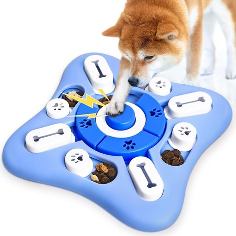Jouet chien intelligent interactif couineur jouet distributeur de nourriture pour chien (1/5)