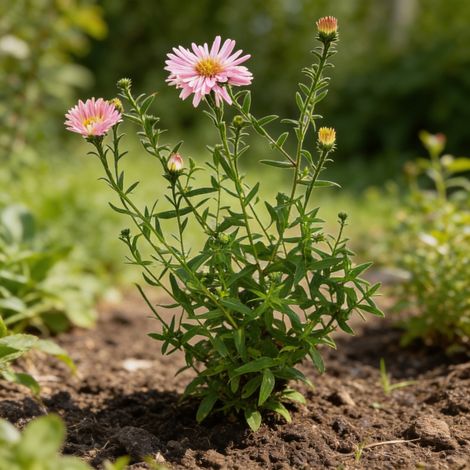 Aster novi-belgii Fellowship 20cm Godet 9cm - Aster (1/4)
