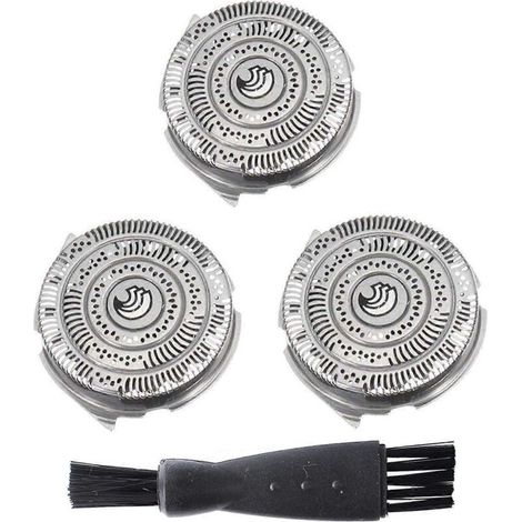 Cabezales de afeitado compatibles Philips HQ9: paquete de 4 cuchillas de repuesto de alta calidad para sistemas rotativos.