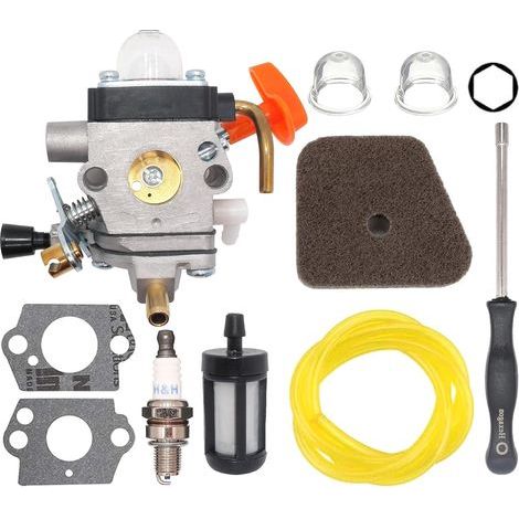 Hippotech Carburateur C1Q-S174 pour STIHL FS87 FS90 FS100 FS110 FS130 HL90 HL95 HL100 HT100 HT101 KM90 KM100 KM110 SP90 Coupe-carburateur Remplace 4180-120-0610