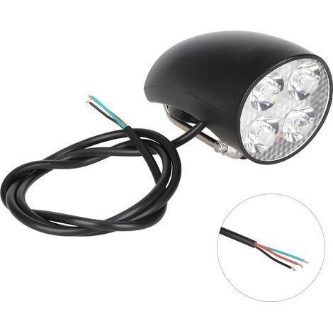 36/48V LED-Scheinwerfer für Elektroroller, faltbare Elektroroller, ultraheller Scheinwerfer.