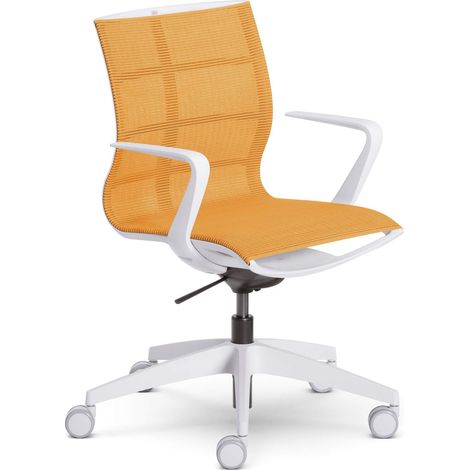 Chaise de Bureau en Plastique Orange 86 x 78 x 99 cm (1/5)