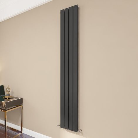 AICA Flat Panel Radiator 1800x272mm Central Heating Double Vertical Stylish Black
