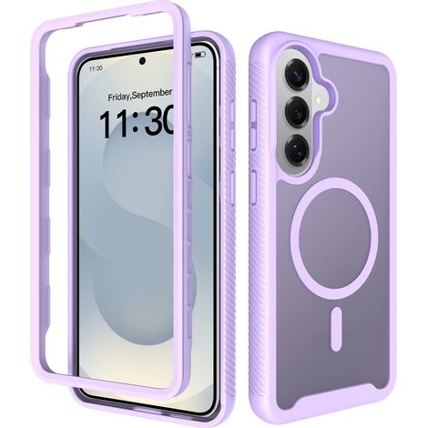 (Samsung A26 violet) Cadre transparent à 360° à l'avant et à l'arrière (1/5)