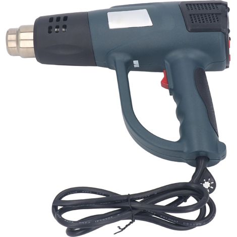 Pistolet à souder thermique numérique 60‑Kit de pistolet à air chaud à température variable 600 °C avec 4 buses pour le gainage thermorétractable (prise UE 220 V). (1/5)