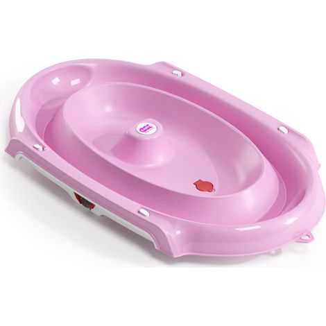 Okbaby Onda Slim - Vaschetta Pieghevole per Neonato 0-12 Mesi - Rosa (1/4)