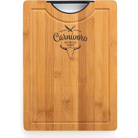 Quid Carnivoro Tagliere Bambù 35x25x2cm Bamboo 100% Igienico (1/5)