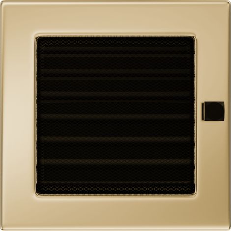 Vent Cover 17x17 gold - plated with blinds (1/4)