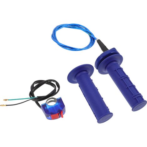 juegos de asas ergonómicas azules con cable y botón de apagado (1/2)