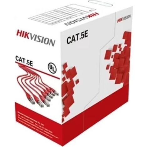 Cavo rete cat5e u/utp lszh 24awg 305mt hikvision ds-1ln5eusl5 307400300