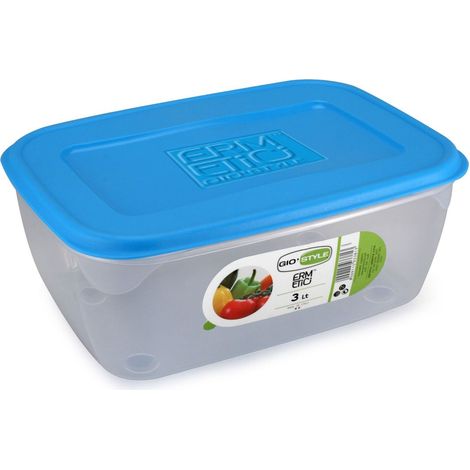 Contenitori Ermetici Rettangolari per Alimenti in Plastica 3 l 4 Pezzi (1/5)
