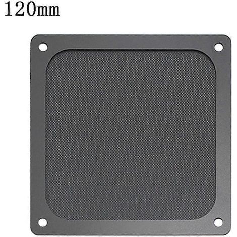 Filtre à poussière magnétique, grille de protection anti-poussière pour ventilateur avec trou pour PC - 120 mm x 120 mm (1/4)