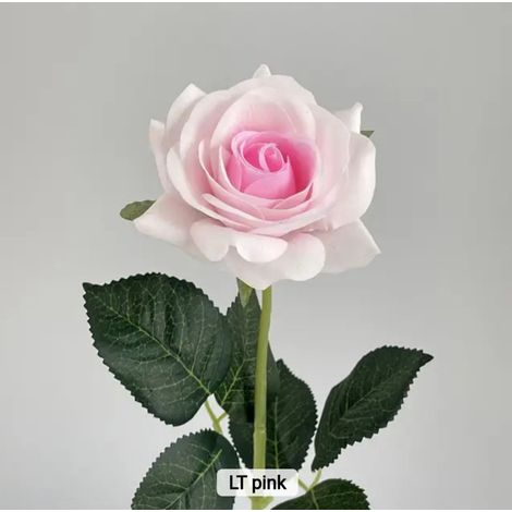 Roses artificielles mélangées Real Touch - Roses - Fleurs artificielles - Bouquet artificiel - Rose - 43 cm-AquaForge (1/2)