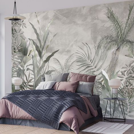Papier peint panoramique - Forêt tropicale - 130 cm x 92 cm (1/4)
