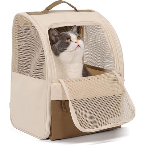 Sac à Dos Pour Chien Et Chat - Matériau Oxford 600D Résistant - Fenêtre Transparente Et Aération - Pour Voyage Et Extérieur - Capacité 5 Kg (1/5)