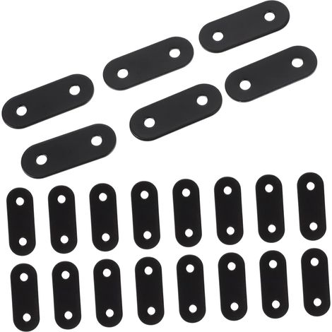 Stück schwarze Metallplatten Eckwinkel Edelstahl