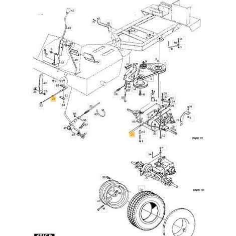 CAVO CAMBIO PARK (85-99) ORIGINALE STIGA - 1134-2031-02
