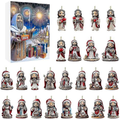 Calendrier de l'Avent 2025, boîte surprise de calendrier de l'Avent, boîte surprise de compte à rebours de Noël, pendentif de Pâques, boîte surprise de Noël (1/5)