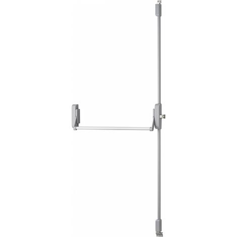 Serratura antipanico triplice 3 punti alto e basso reversibile laccata grigia porta max 1150 mm - THIRARD (1/3)