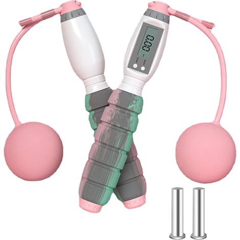Corde à Sauter Sans Fil - Compteur Numérique avec Minuteur Calories et Tours - Pour Adultes et Enfants - 1 Pièce (1/5)