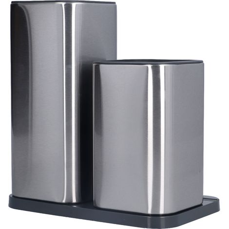Porte-couteaux universel en acier inoxydable pour couteaux de cuisine et ciseaux (1/5)