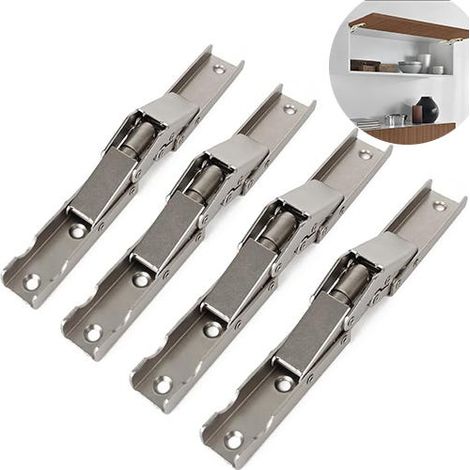 Juego de 4 bisagras plegables de 90 grados para puertas/estantes de mesas y muebles. (1/5)