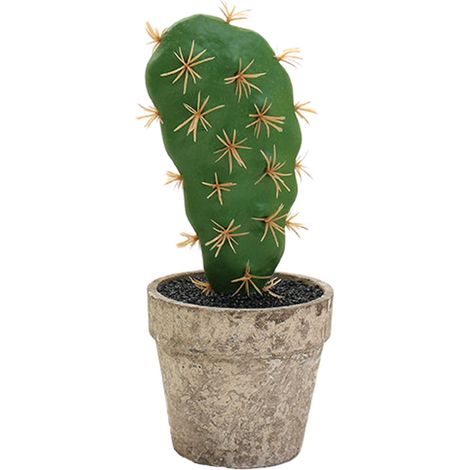 Cactus Artificiel - En Pot En Pâte À Papier - Décoration Intérieure Pour Bureau Maison Café - Lot De 1 (1/5)