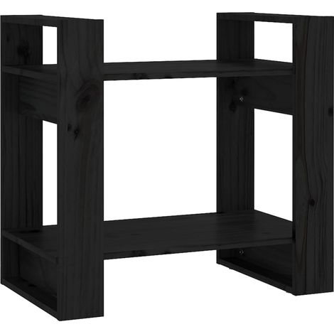 Maison Exclusive - Bücherregal/Raumteiler Schwarz 60x35x57 cm Mas