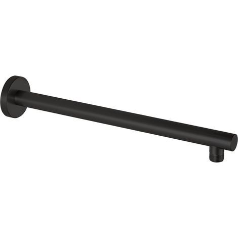 Runder Duscharm, schwarz, 5, 25, 240 cm, Edelstahl, Wandmontage, verdeckte Verlängerungsstange. (1/5)