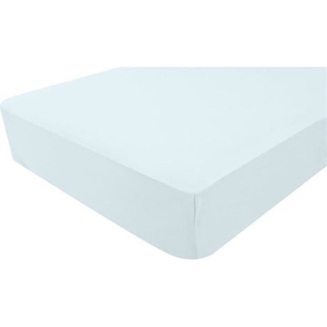 DOMIVA Drap housse Light jersey - 130 g/m2 - 70 x 140 cm - Bleu