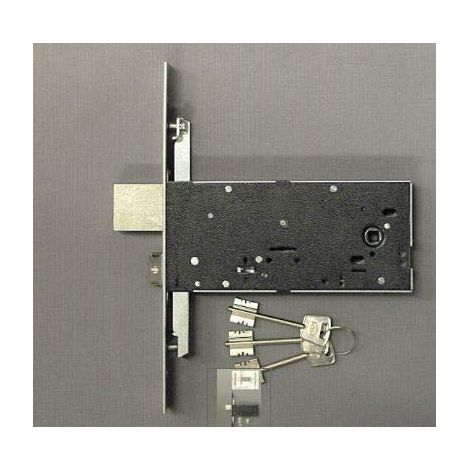 Serratura Metallo Infilare 5960 Omec B.q Inox F.mm 25 Dm M4 Tripl con Scr