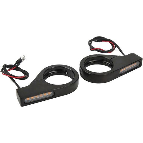 12V Motorrad-LED-Blinker, wasserdicht, hell, universell, für 41mm Gabelrohre