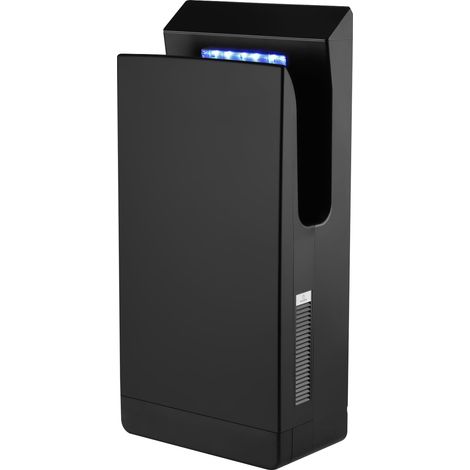 Sèche-Mains Électrique 1350W - Mural Automatique avec Filtre HEPA et Stérilisation UV, Séchage Ultra-Rapide 7s, Sèche-Mains Commercial pour Hôtels et Bureaux (Noir) (1/5)