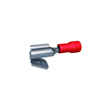 cosses 6.35 x 0.8 mm male / femelle rouge - boite de 100