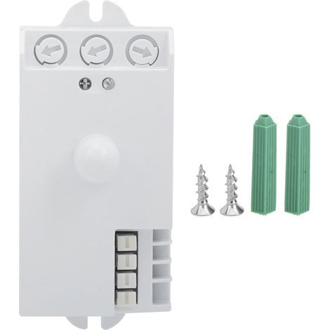 Interrupteur à Capteur Micro-ondes 5.8GHz TDL-1913 Blanc Pur, Accessoire Commande PVC AC85-250V (1/5)