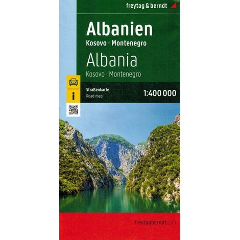 Albanien, Kosovo, Montenegro 1:400.000. Straßen- und Touristenkarte. Ausgabe 2023. Freytag & Berndt (1/5)