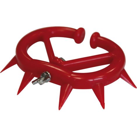 Antitêteur plastique à pointes rouge petit modèle x5 (1/5)