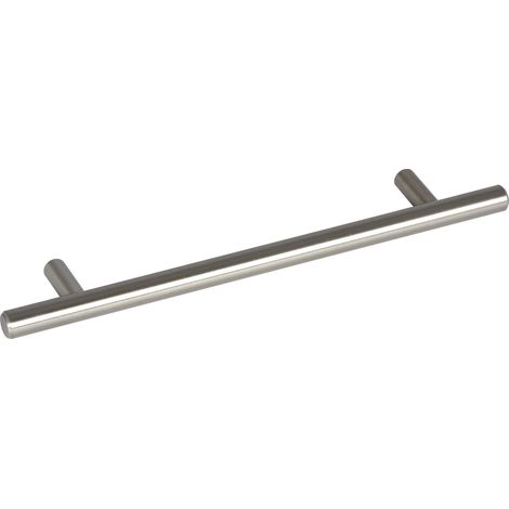 Sun-Chain Griff Senna LA 128mm - Griffe für Küchenschränke - Schrankgriffe Barrel Breite 192mm, Stahl Edelstahl Effekt