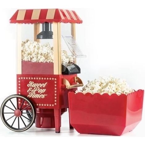 Machine à popcorn - CELLUSTOP - Rouge - Air chaud - SANS HUILE - Fête et célébration