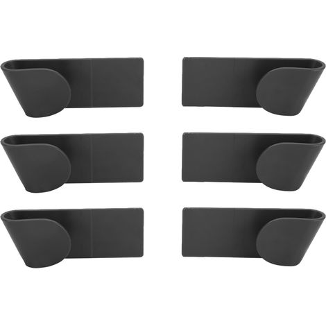 Lot de 6 supports muraux sans perçage pour couvercles de casseroles et ustensiles de cuisine (1/5)