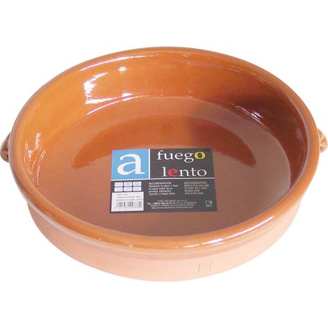 CAZUELA BARRO REDONDA 2 ASAS 28 CM. - EHLIS (1/3)