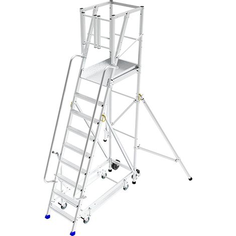 Escabeau 12 marches - Hauteur max. de travail 5.00m - ER12-KRE