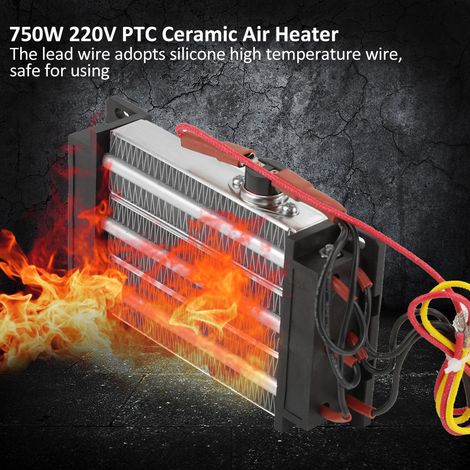 Élément chauffant électrique en céramique PTC pour chauffage à air, 750 W, 220 V, 140 x 76 mm (1/5)