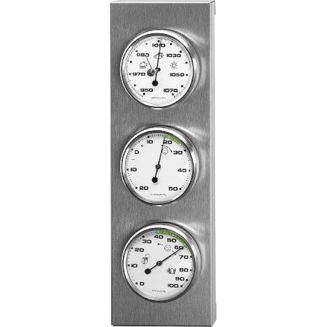 Station météo analogique analogique Sunartis THB 197 acier inoxydable X19071 (1/4)