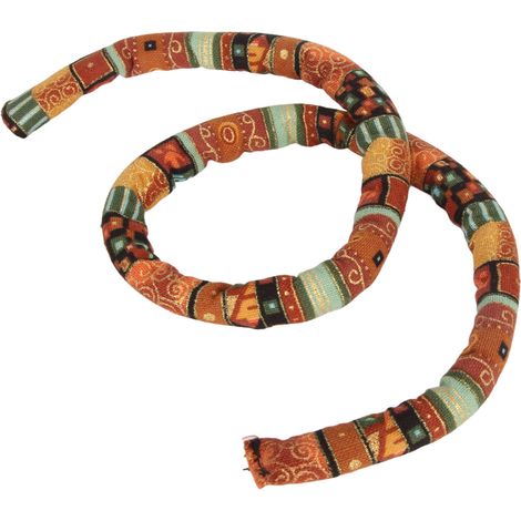 Attache-cheveux en spirale ethnique jaune pour dreadlocks et cheveux bouclés, fil de fer pour queue de cheval et coiffures longues (1/5)