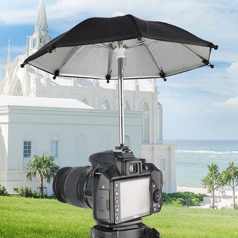 Pare-soleil pour appareil photo et téléphone portable, compatible avec les appareils photo reflex et hybrides, protection solaire anti-poussière pour voiture. (1/4)